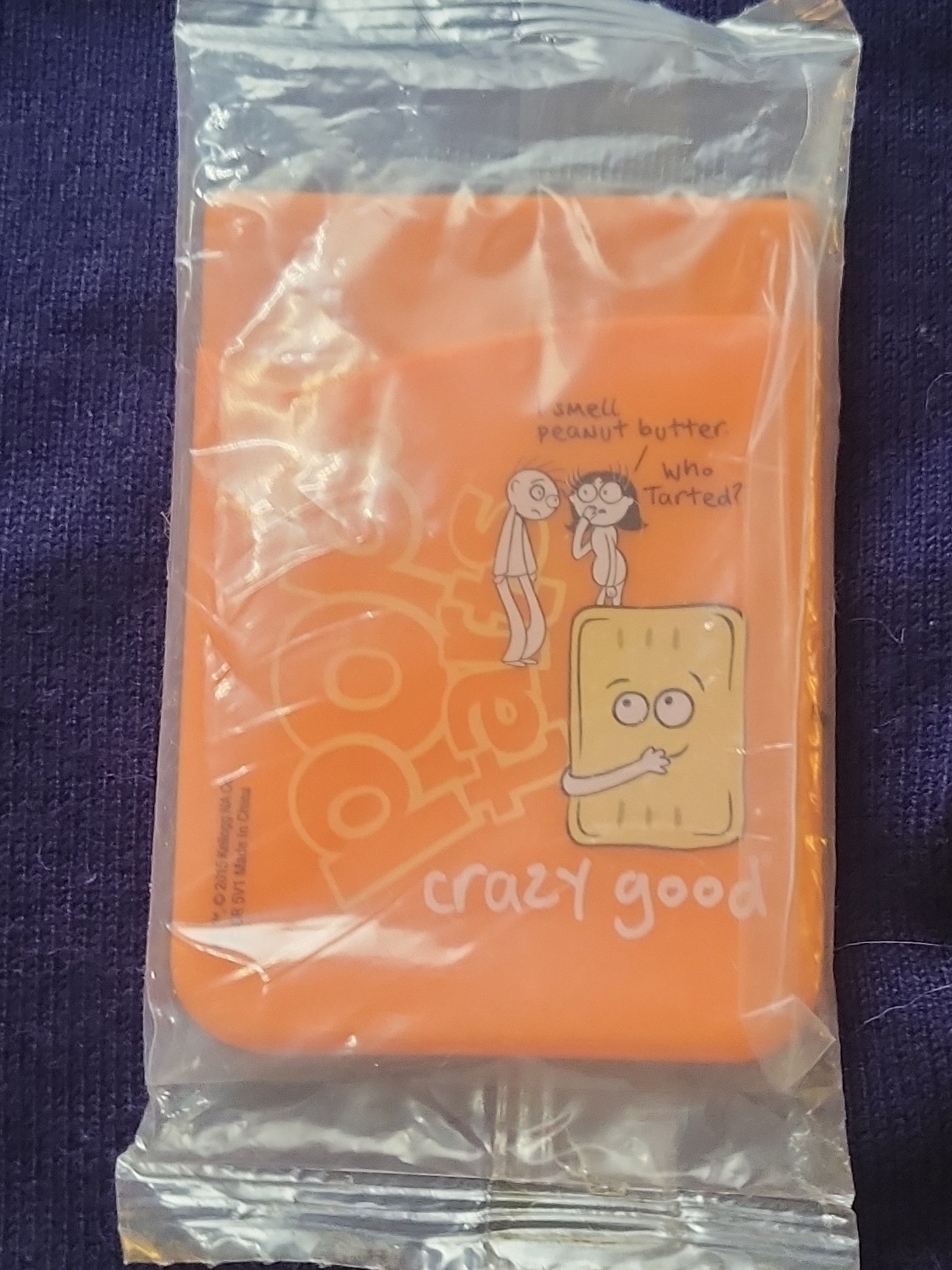 Kellogg's Pop Tarts Branded Silicone Phone Card Holder From 2015.